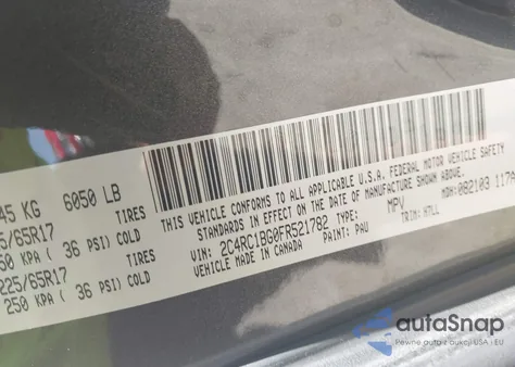 2015 Chrysler Town & Country Touring from USA, damaged, VIN 2C4RC1BG0FR521782